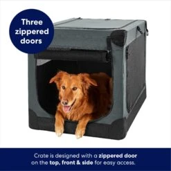 Frisco Indoor & Outdoor 3-Door Collapsible Soft-Sided Dog & Small Pet Crate -Frisco Sales Store 105036 PT3. AC SS1800 V1667227999