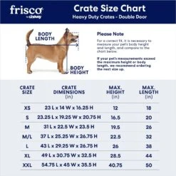 Frisco Heavy Duty Fold & Carry Double Door Collapsible Wire Dog Crate 2 Frisco Heavy Duty Fold & Carry Double Door Collapsible Wire Dog Crate -Frisco Sales Store 109789 PT2. AC SS1800 V1672870100