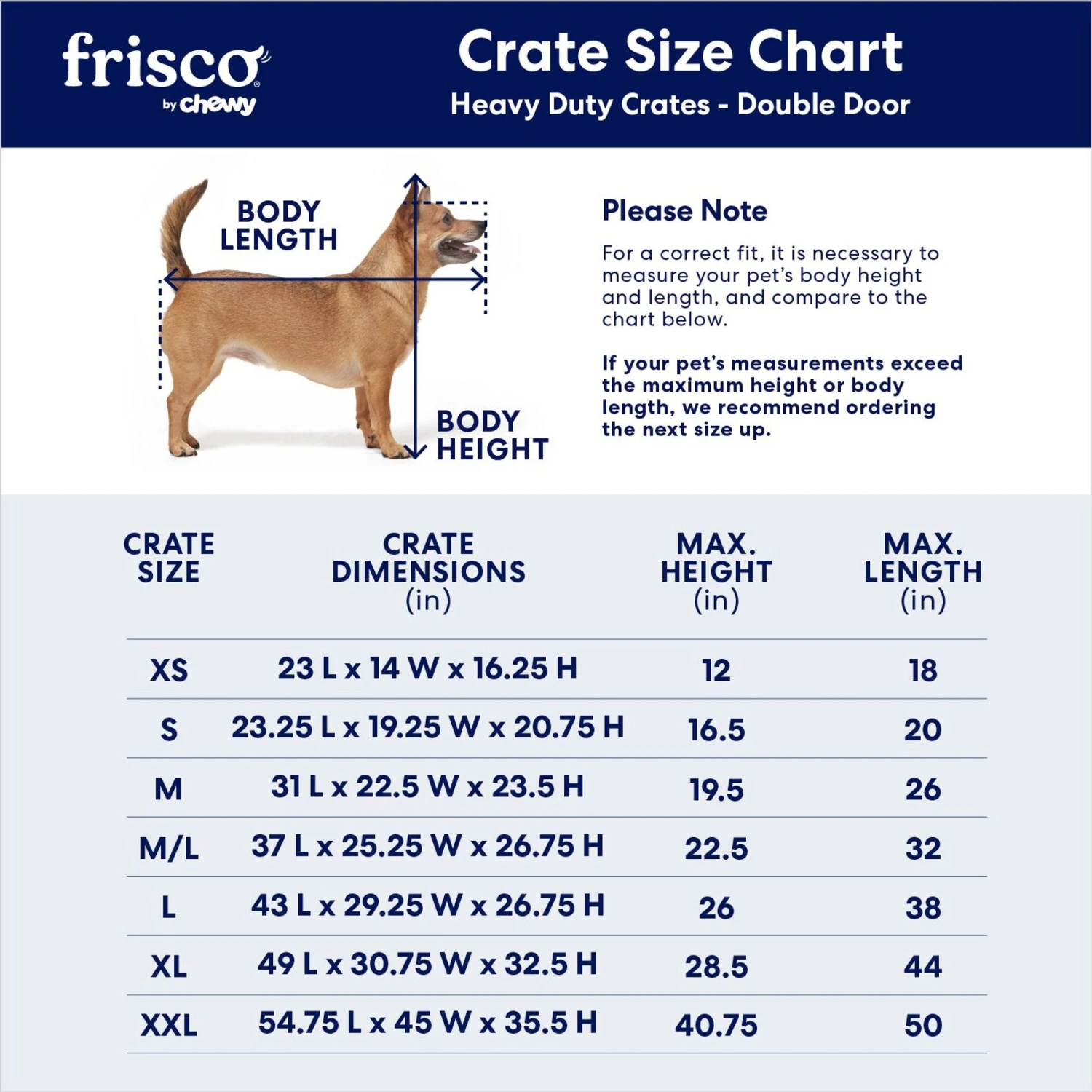 Frisco Heavy Duty Fold & Carry Double Door Collapsible Wire Dog Crate Frisco Heavy Duty Fold & Carry Double Door Collapsible Wire Dog Crate -Frisco Sales Store 109789 PT2. AC SS1800 V1672870100