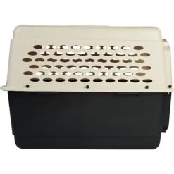 Frisco Plastic Dog & Cat Kennel, Almond & Black -Frisco Sales Store 120138 PT5. AC SS1800 V1554383939
