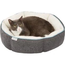 Frisco Sherpa Hexagon Bolster Cat & Dog Bed -Frisco Sales Store 144813 PT5. AC SS1800 V1578443391