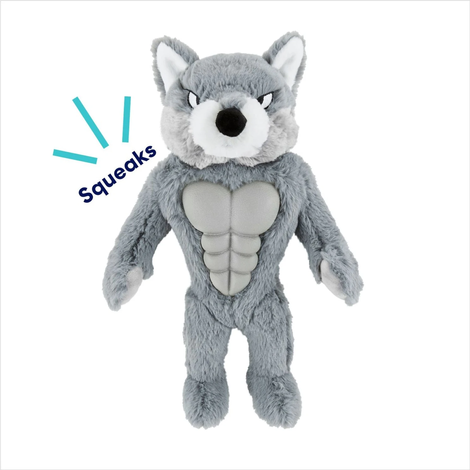 Frisco Wolf Muscle Plush Squeaky Dog Toy Frisco Wolf Muscle Plush Squeaky Dog Toy -Frisco Sales Store 147082 PT2. AC SS1800 V1691776574