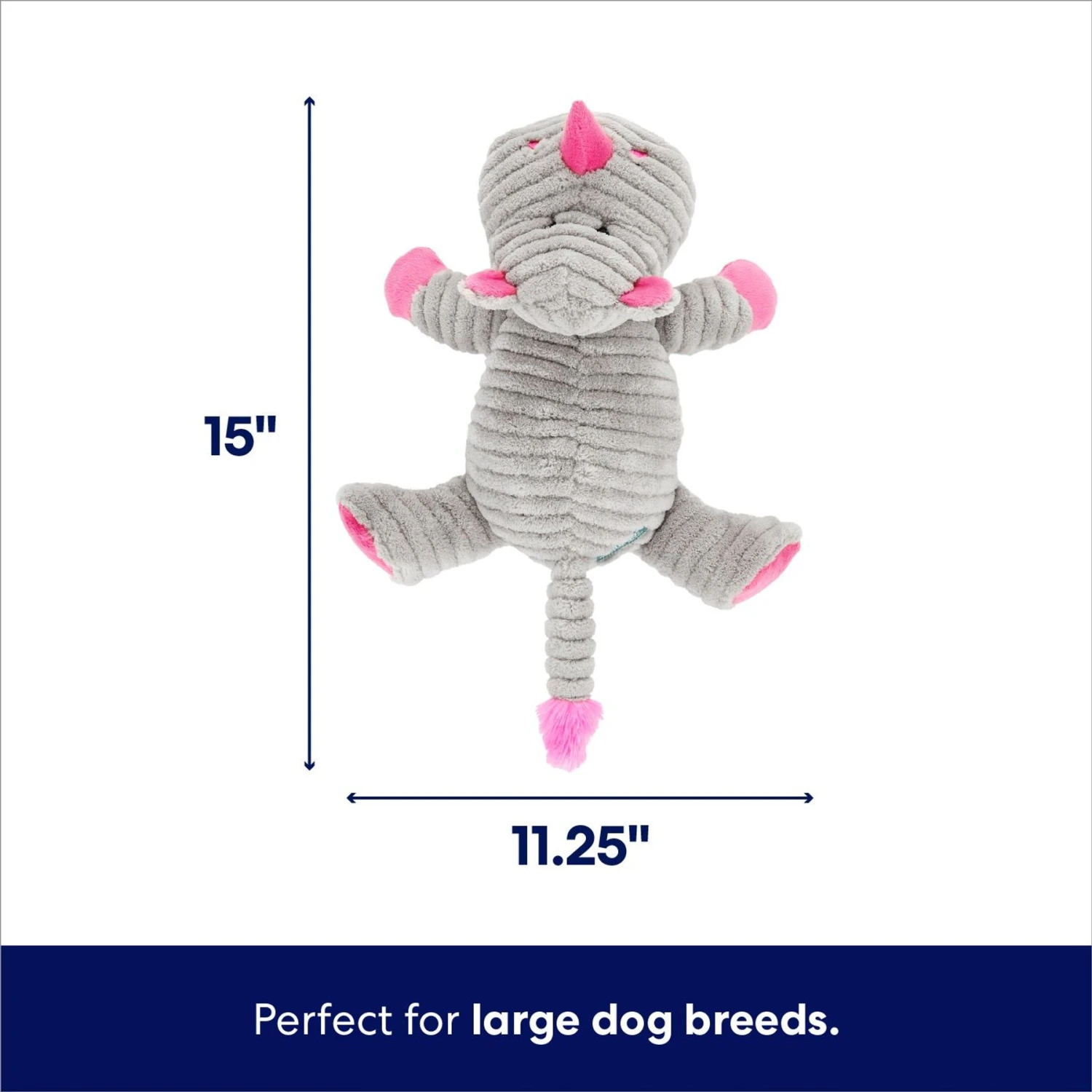 Frisco Rhino Corduroy Plush Squeaky Dog Toy Frisco Rhino Corduroy Plush Squeaky Dog Toy -Frisco Sales Store 152828 PT1. AC SS1800 V1695671089