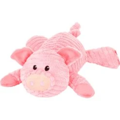 Frisco Sales Store 20 Frisco Corduroy Plush Squeaking Pig Dog Toy