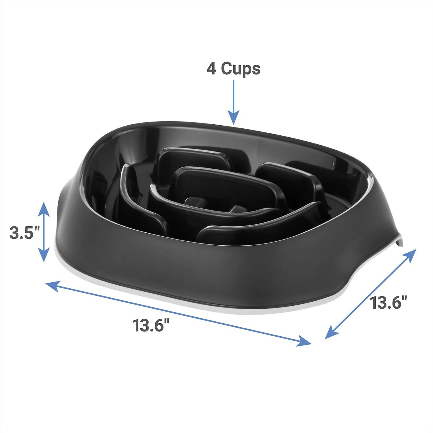 Frisco Non-Skid Slow Feeder Dog & Small Pet Bowl Frisco Non-Skid Slow Feeder Dog & Small Pet Bowl -Frisco Sales Store 155648 PT1. AC SS1800 V1600374455