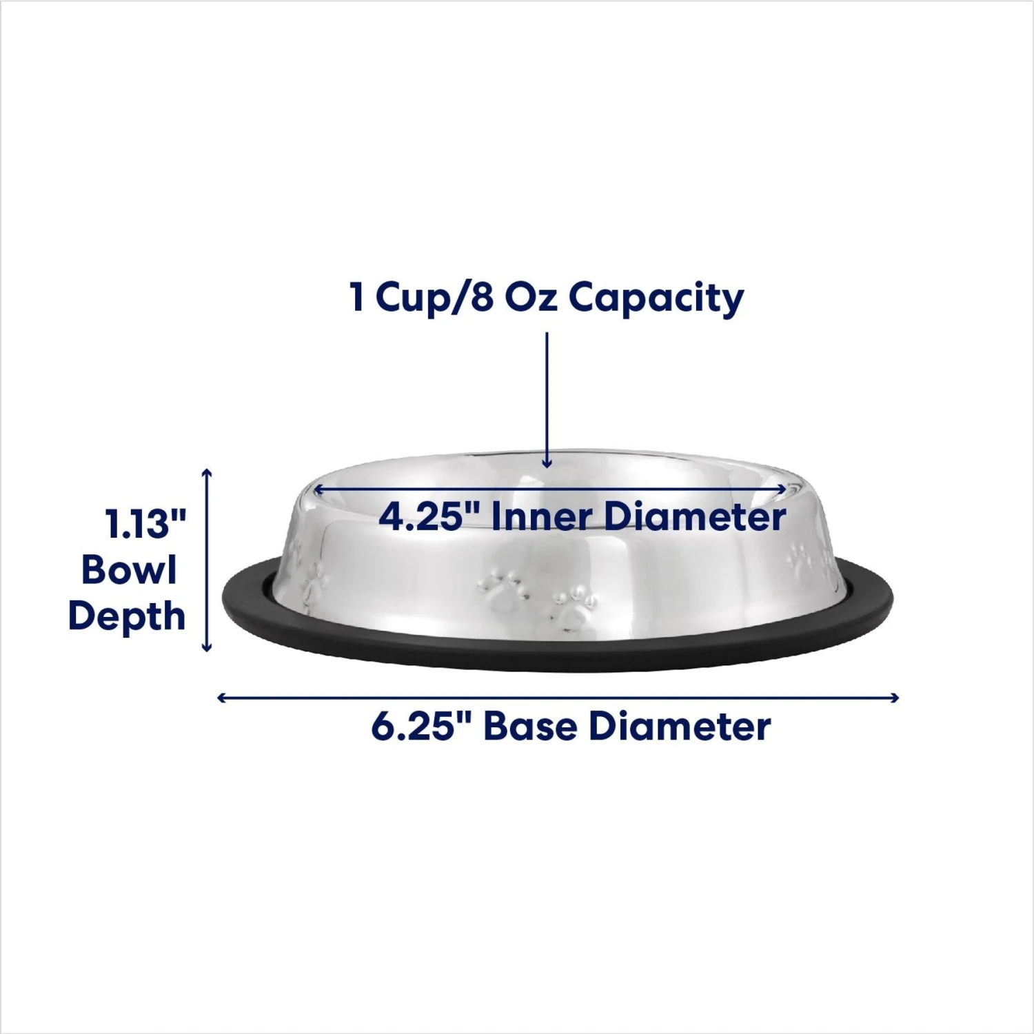 Frisco Non-Skid Stainless Steel Bowl Frisco Non-Skid Stainless Steel Bowl -Frisco Sales Store 159860 PT1. AC SS1800 V1692728194