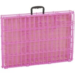 Frisco Fold & Carry Single Door Collapsible Wire Dog Crate, Pink -Frisco Sales Store 160806 PT5. AC SS1800 V1561066320