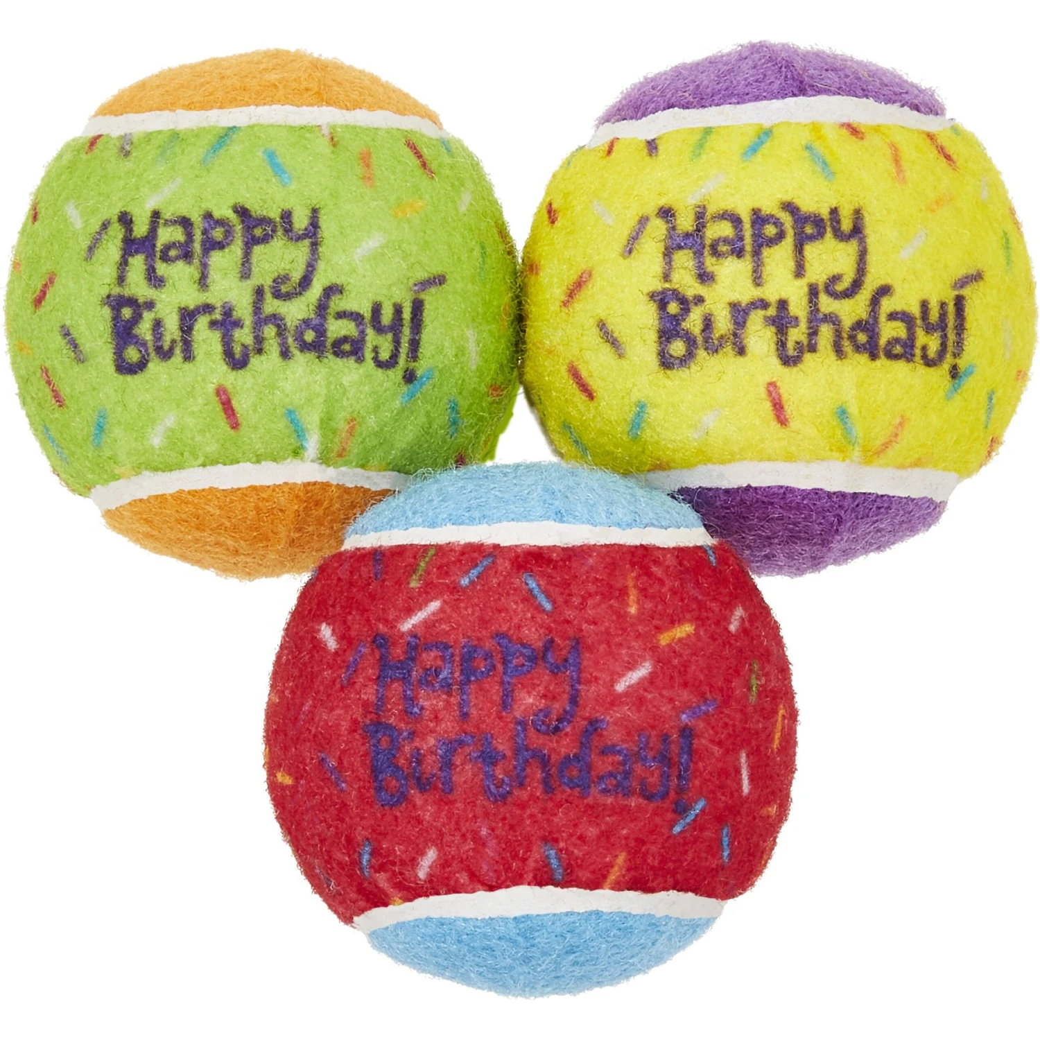 Frisco Birthday Fetch Squeaky Tennis Ball Dog Toy Frisco Birthday Fetch Squeaky Tennis Ball Dog Toy -Frisco Sales Store 162914 Main. AC SS1800 V1565379552