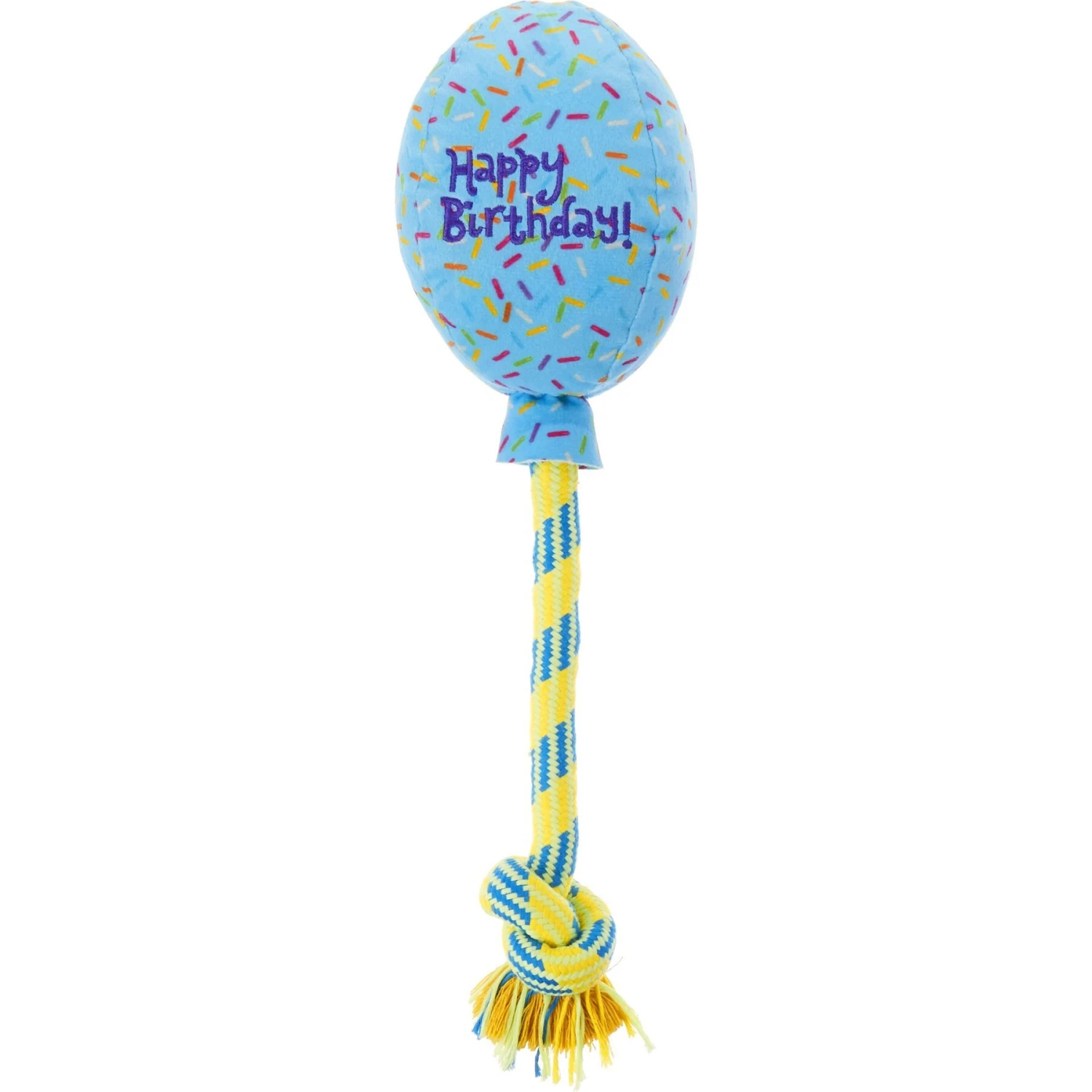 Frisco Birthday Balloon Plush with Rope Squeaky Dog Toy Frisco Birthday Balloon Plush With Rope Squeaky Dog Toy -Frisco Sales Store 177807 Main. AC SS1800 V1572616745