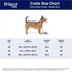 Frisco Heavy Duty Fold & Carry Double Door Collapsible Wire Dog Crate & Mat Kit -Frisco Sales Store 212618 PT2. AC SS1800 V1667229328
