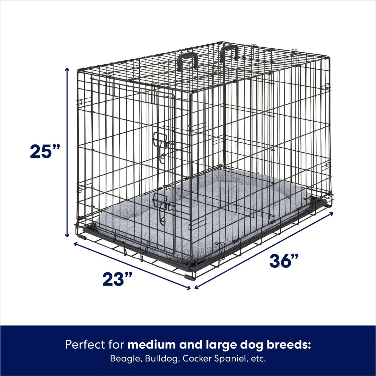 Frisco Fold & Carry Single Door Collapsible Wire Dog Crate & Mat Kit Frisco Fold & Carry Single Door Collapsible Wire Dog Crate & Mat Kit -Frisco Sales Store 212620 PT1. AC SS1800 V1667228996