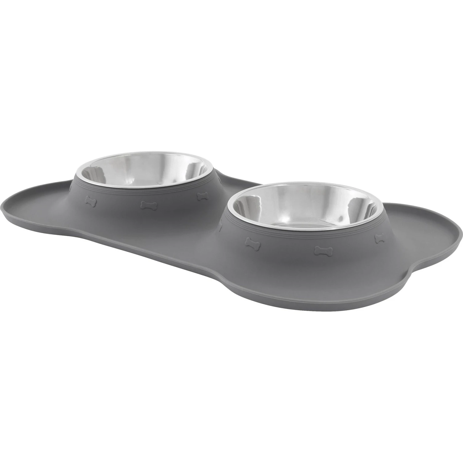 Frisco Silicone Stainless Steel Double Diner Dog & Cat Bowl Frisco Silicone Stainless Steel Double Diner Dog & Cat Bowl -Frisco Sales Store 215990 MAIN. AC SS1800 V1591020093