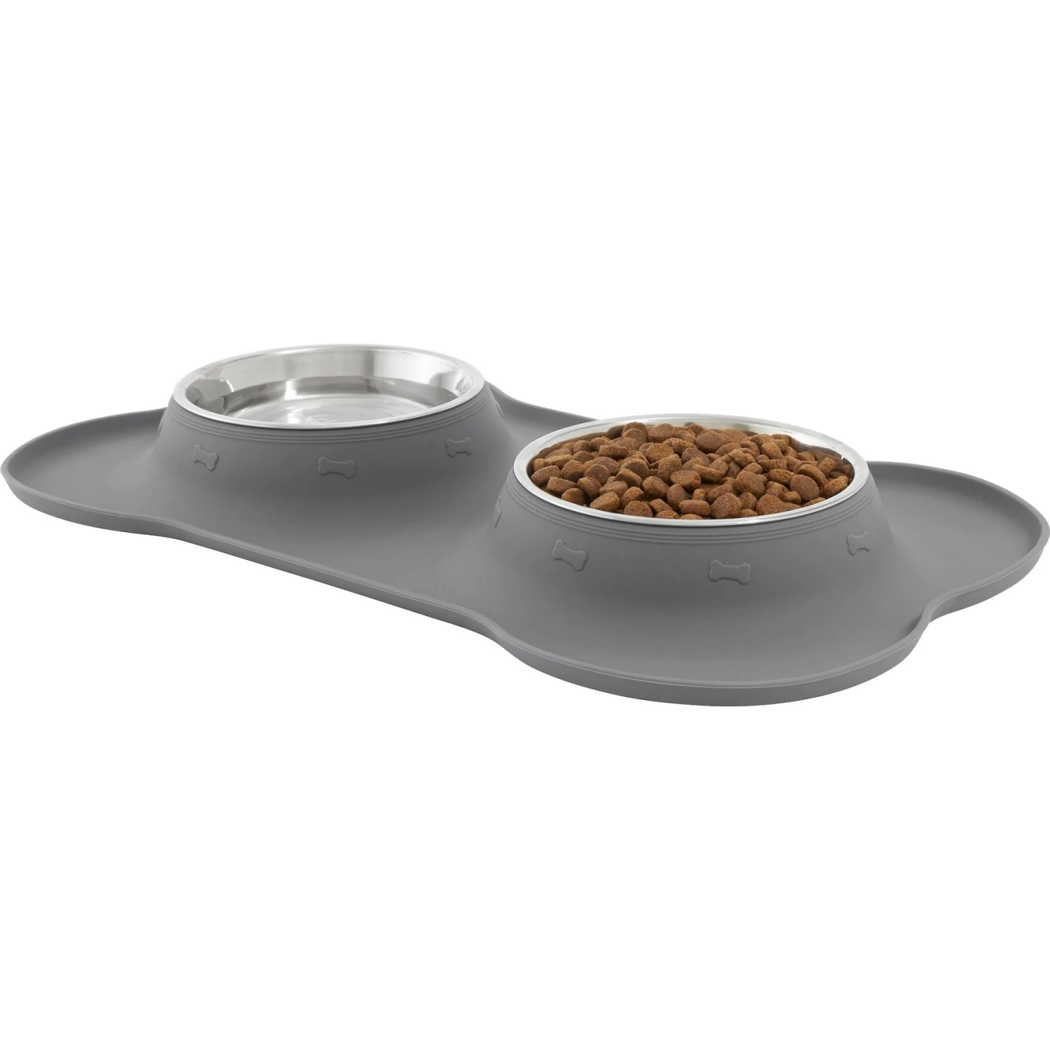 Frisco Silicone Stainless Steel Double Diner Dog & Cat Bowl Frisco Silicone Stainless Steel Double Diner Dog & Cat Bowl -Frisco Sales Store 215990 PT2. AC SS1800 V1591020093