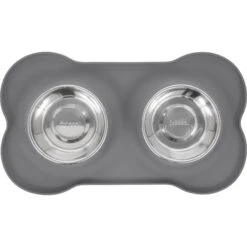 Frisco Silicone Stainless Steel Double Diner Dog & Cat Bowl 3 Frisco Silicone Stainless Steel Double Diner Dog & Cat Bowl -Frisco Sales Store 215990 PT3. AC SS1800 V1591020095