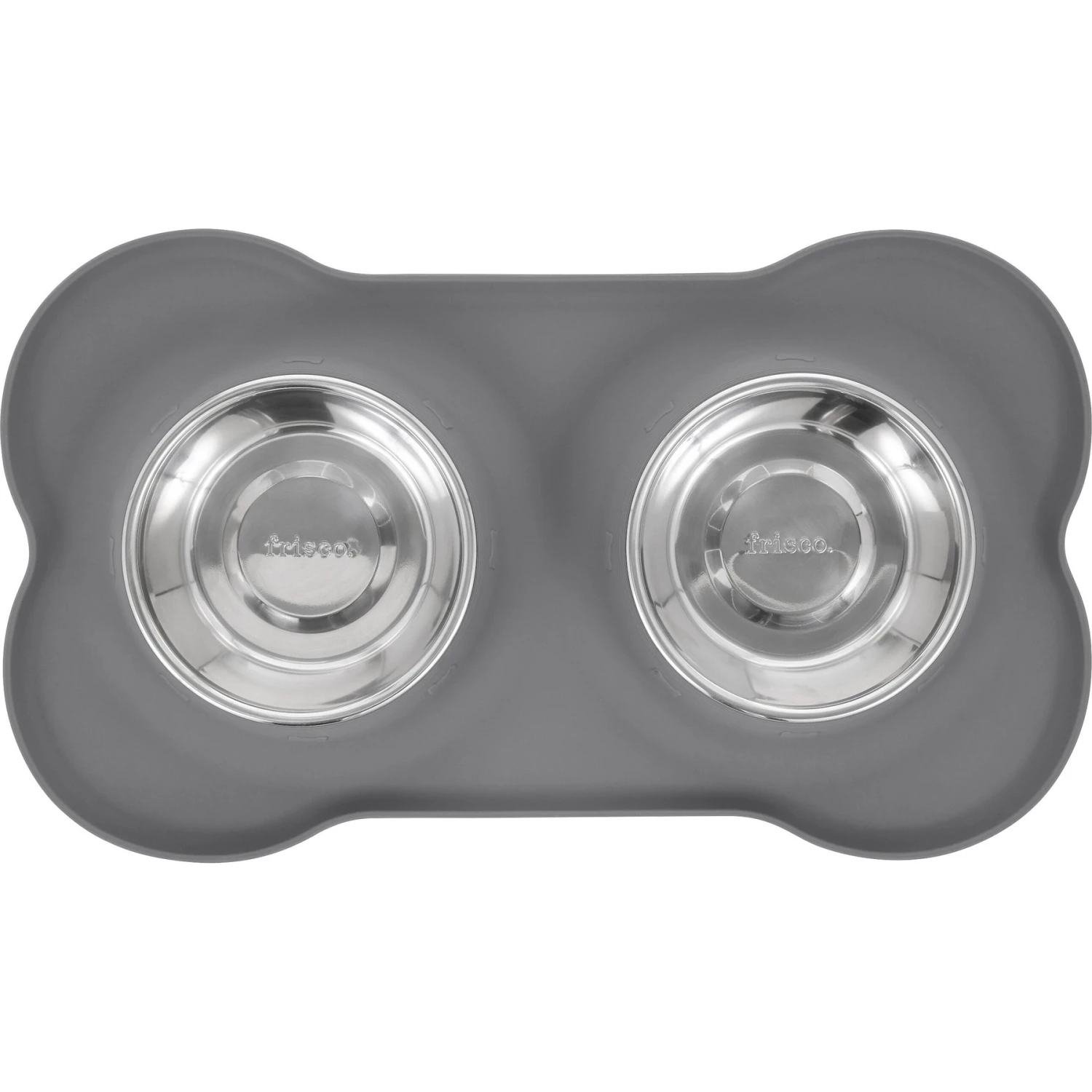 Frisco Silicone Stainless Steel Double Diner Dog & Cat Bowl Frisco Silicone Stainless Steel Double Diner Dog & Cat Bowl -Frisco Sales Store 215990 PT3. AC SS1800 V1591020095
