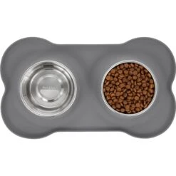 Frisco Silicone Stainless Steel Double Diner Dog & Cat Bowl 4 Frisco Silicone Stainless Steel Double Diner Dog & Cat Bowl -Frisco Sales Store 215990 PT4. AC SS1800 V1591020097