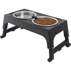 Frisco Stainless Steel Bowls With Adjustable Elevated Holder 2 Frisco Stainless Steel Bowls With Adjustable Elevated Holder -Frisco Sales Store 216015 PT2. AC SS1800 V1591020383