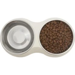 Frisco Stainless Steel Double Dog Bowls With Melamine Stand -Frisco Sales Store 232092 PT3. AC SS1800 V1605142922