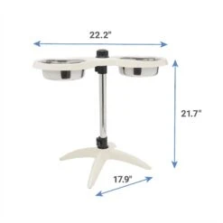 Frisco Adjustable Stainless Steel Double Elevated Dog Bowls -Frisco Sales Store 232097 PT6. AC SS1800 V1605747106