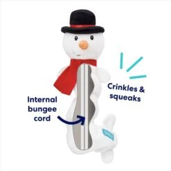 Frisco Holiday Snowman Bungee Plush Squeaky Dog Toy -Frisco Sales Store 233221 PT2. AC SS1800 V1695046807