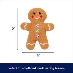 Frisco Holiday Milk & Gingerbread Cookies Hide & Seek Puzzle Plush Squeaky Dog Toy -Frisco Sales Store 233262 PT2. AC SS1800 V1694809545