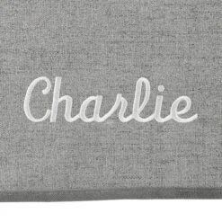 Frisco Faux Linen Personalized Dog & Cat Blanket -Frisco Sales Store 234954 PT5. AC SS1800 V1597844458
