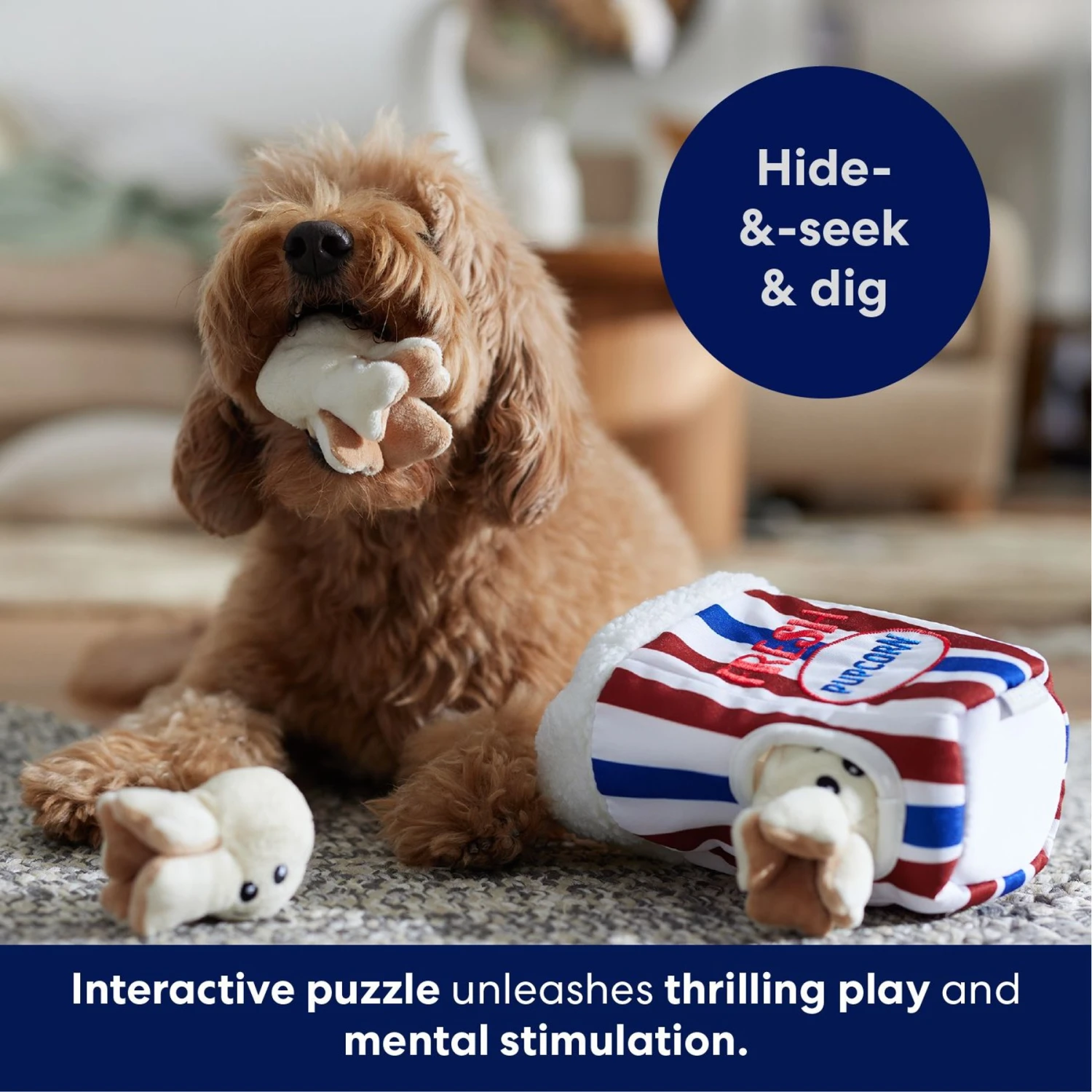 Frisco Zoomies & Chill Popcorn Hide & Seek Puzzle Plush Squeaky Dog Toy Frisco Zoomies & Chill Popcorn Hide & Seek Puzzle Plush Squeaky Dog Toy -Frisco Sales Store 241679 PT5. AC SS1800 V1695748895