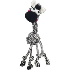Frisco Sales Store 24 Frisco Zebra Rope Squeaky Dog Toy