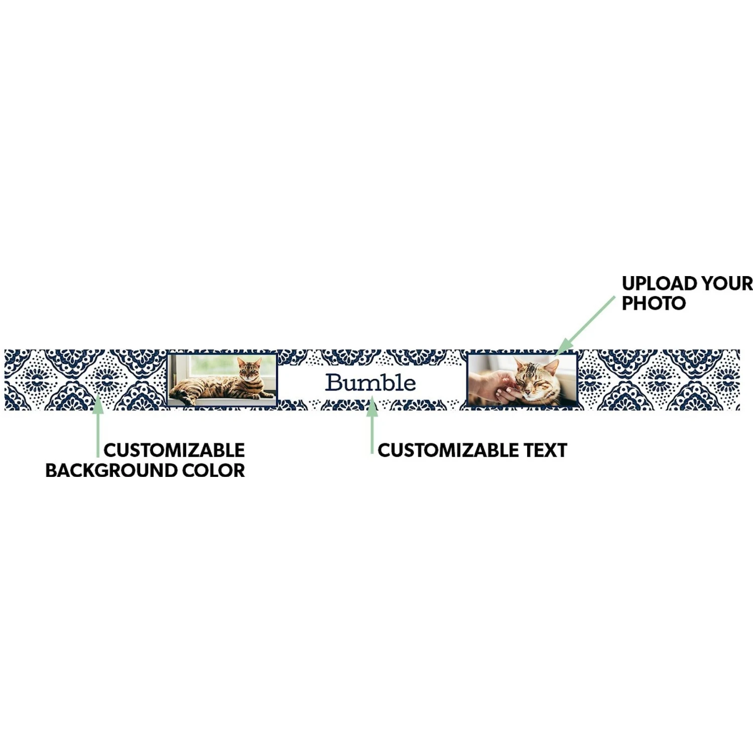 Frisco Boho Damask Ceramic Personalized Dog & Cat Bowl Frisco Boho Damask Ceramic Personalized Dog & Cat Bowl -Frisco Sales Store 250833 PT1. AC SS1800 V1602630984