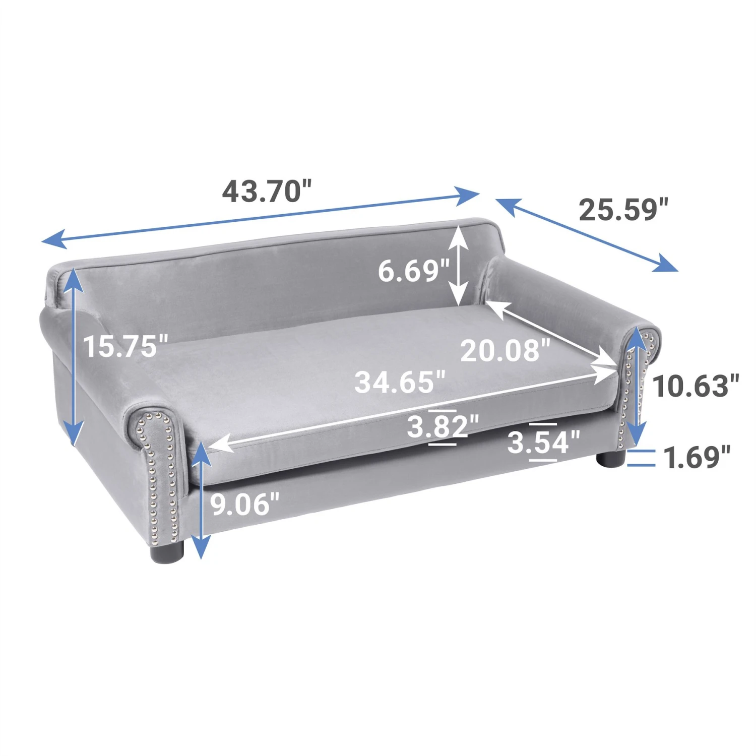 Frisco Sofa Pet Bed with Removable Cover Frisco Sofa Pet Bed With Removable Cover -Frisco Sales Store 252558 PT1. AC SS1800 V1623848991