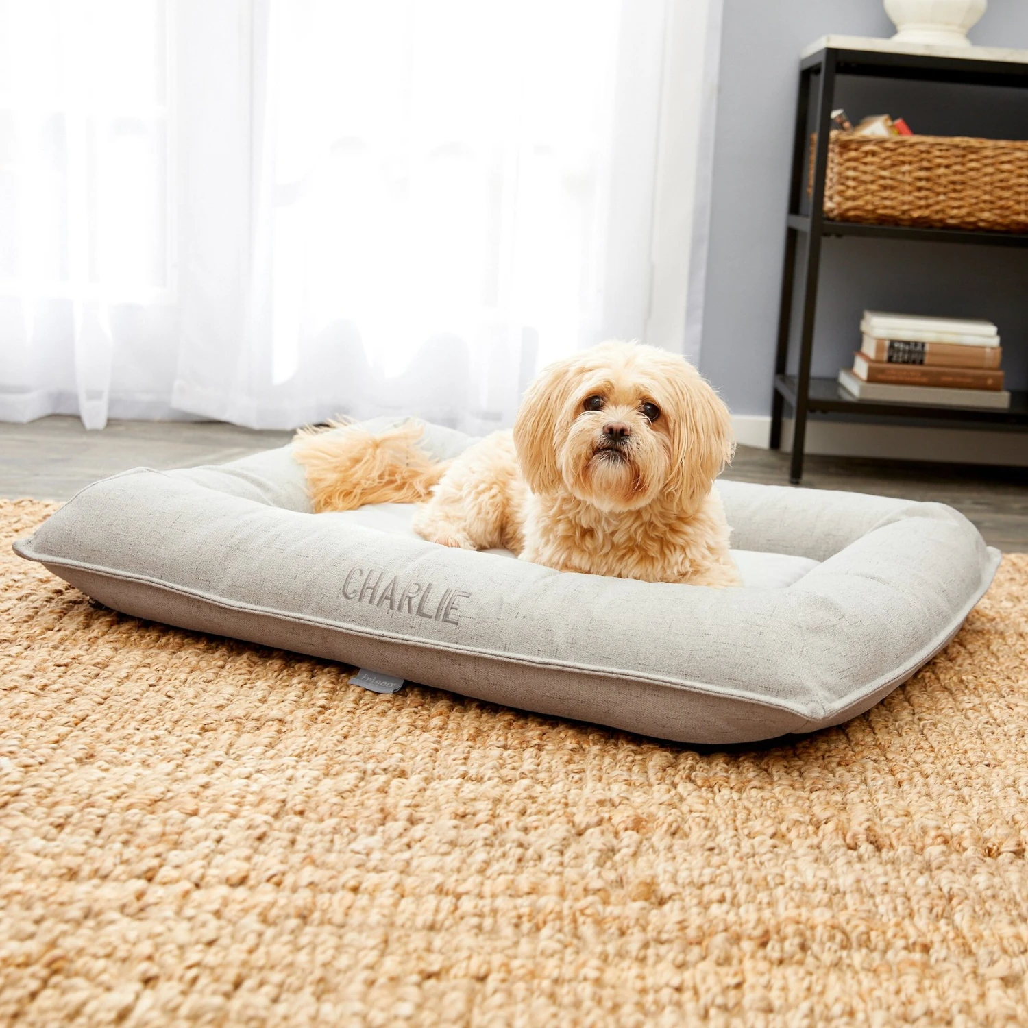 Frisco Orthopedic Personalized Bolster Dog Bed w/Removable Cover Frisco Orthopedic Personalized Bolster Dog Bed W/Removable Cover -Frisco Sales Store 252619 MAIN. AC SS1800 V1604499142