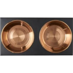 Frisco Copper Stainless Steel Elevated Foldable Double Dog & Cat Bowls 4 Frisco Copper Stainless Steel Elevated Foldable Double Dog & Cat Bowls -Frisco Sales Store 253060 PT4. AC SS1800 V1616595727