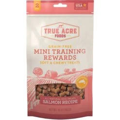 Frisco Fetch Squeaking Colorful Tennis Ball Dog Toy & True Acre Foods Salmon Recipe Mini-Training Rewards Grain-Free Soft & Chewy Dog Treats -Frisco Sales Store 255469 PT3. AC SS1800 V1602691292