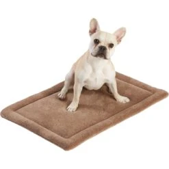 Frisco Heavy Duty Fold & Carry Double Door Collapsible Wire Dog Crate & Frisco Micro Terry Dog Crate Mat -Frisco Sales Store 255531 PT4. AC SS1800 V1604149291