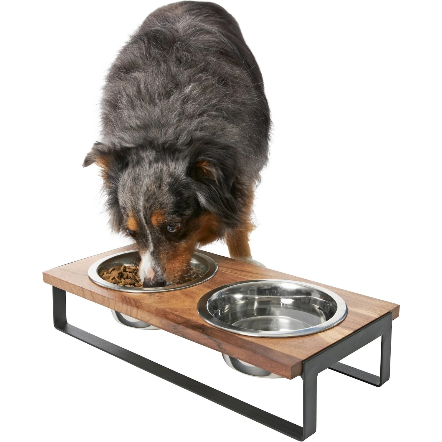 Frisco Wood Elevated Non-Skid Stainless Steel Double Diner Dog & Cat Bowl Frisco Wood Elevated Non-Skid Stainless Steel Double Diner Dog & Cat Bowl -Frisco Sales Store 257143 MAIN. AC SS1800 V1615913797