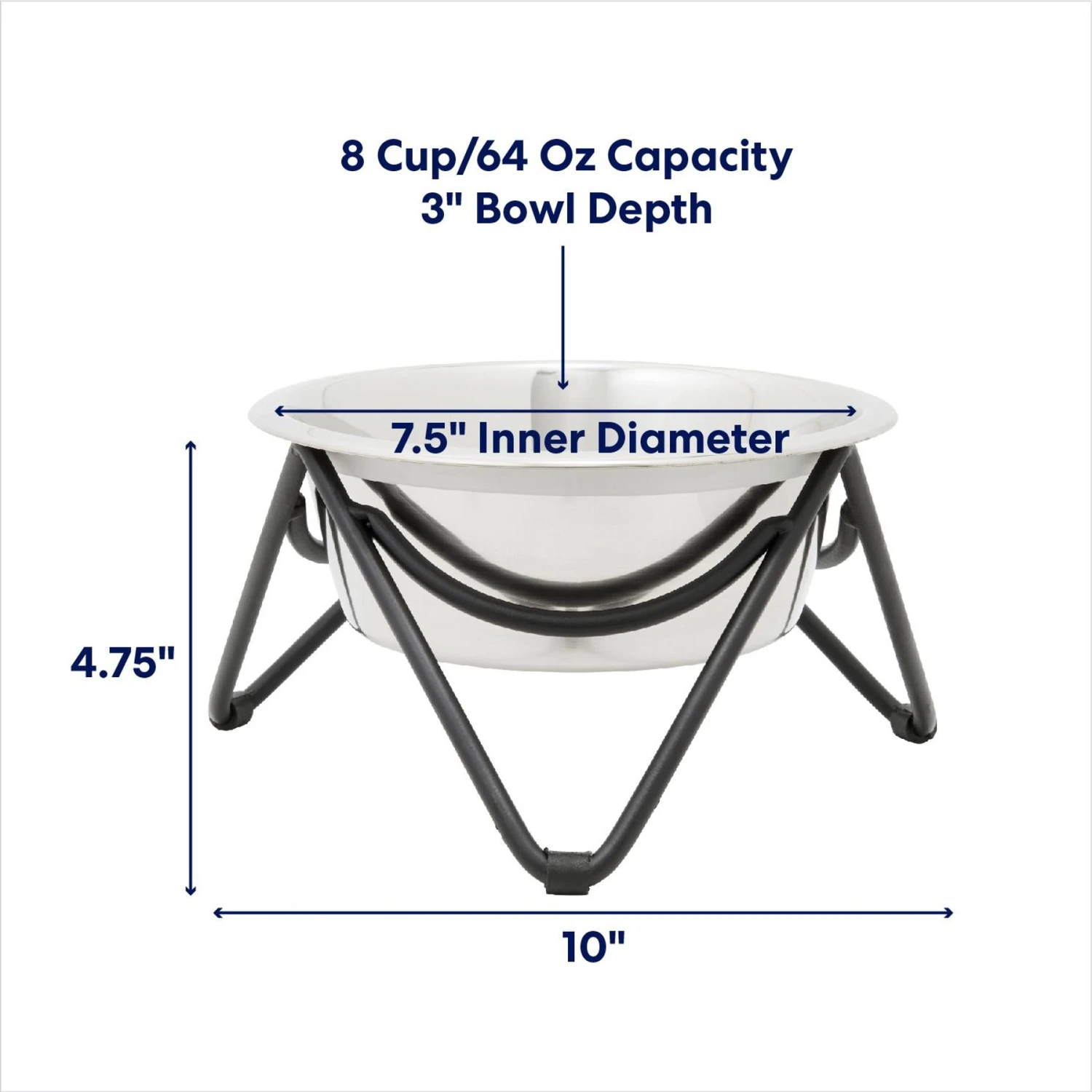 Frisco Triangle Iron Non-Skid Elevated Dog & Cat Bowl Frisco Triangle Iron Non-Skid Elevated Dog & Cat Bowl -Frisco Sales Store 257155 PT1. AC SS1800 V1692728186