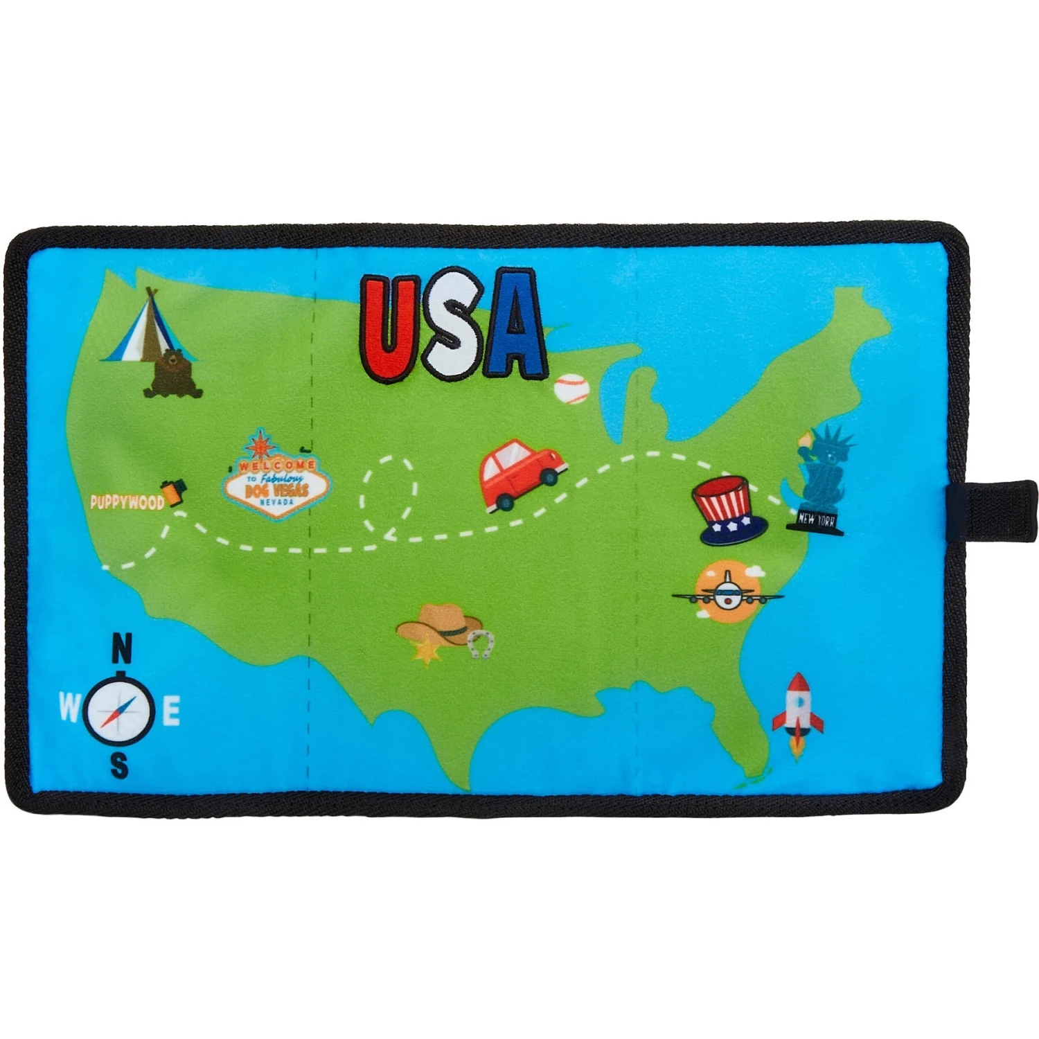 Frisco Road Trip Foldable Map Flat Plush Squeaky Dog Toy Frisco Road Trip Foldable Map Flat Plush Squeaky Dog Toy -Frisco Sales Store 261998 MAIN. AC SS1800 V1618598238