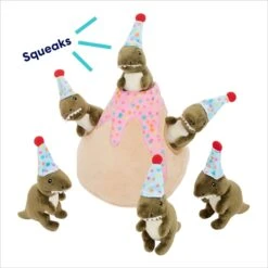 Frisco Birthday Volcano & Dinosaurs Hide & Seek Puzzle Plush Squeaky Dog Toy -Frisco Sales Store 264424 PT3. AC SS1800 V1695760895