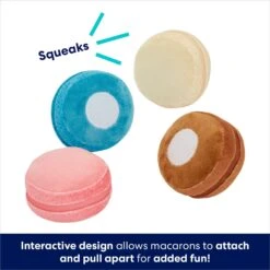 Frisco Macaron Interactive Plush Squeaky Dog Toy -Frisco Sales Store 264438 PT2. AC SS1800 V1686579622