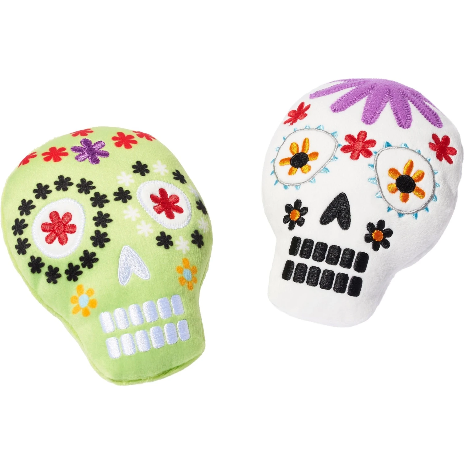 Frisco Halloween Day of the Dead Sugar Skull Plush Squeaky Dog Toy, 2 count Frisco Halloween Day Of The Dead Sugar Skull Plush Squeaky Dog Toy, 2 Count -Frisco Sales Store 270443 MAIN. AC SS1800 V1624071211