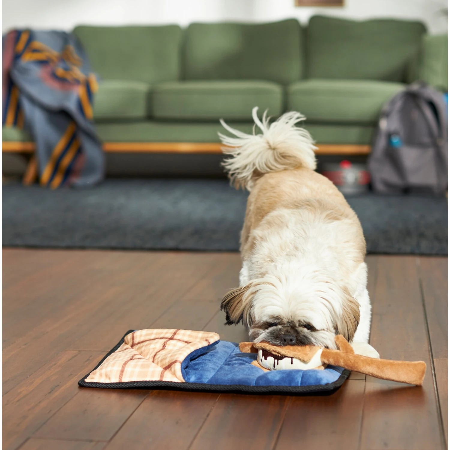 Frisco Camping Smores & Sleeping Bag Flat Plush Squeaky Dog Toy, 2 count Frisco Camping Smores & Sleeping Bag Flat Plush Squeaky Dog Toy, 2 Count -Frisco Sales Store 271018 PT3. AC SS1800 V1625009010