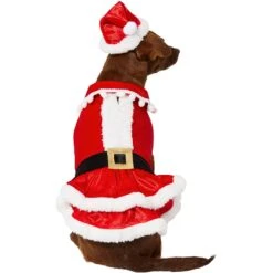 Frisco Mrs. Claus Dog & Cat Costume -Frisco Sales Store 276150 PT3. AC SS1800 V1631572139