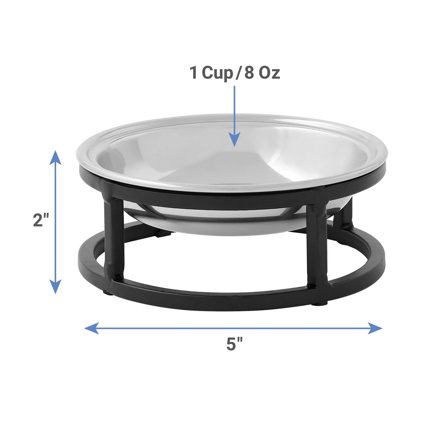 Frisco Elevated Stainless Steel Dish Cat Bowl, 1 Cup Frisco Elevated Stainless Steel Dish Cat Bowl, 1 Cup -Frisco Sales Store 277517 PT1. AC SS1800 V1628862726