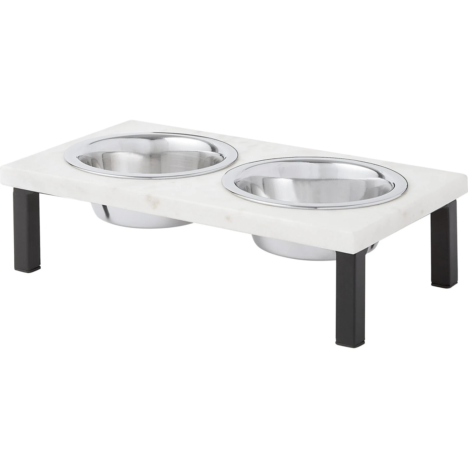 Frisco Marble Elevated Stainless Steel Double Diner Dog & Cat Bowls Frisco Marble Elevated Stainless Steel Double Diner Dog & Cat Bowls -Frisco Sales Store 277559 MAIN. AC SS1800 V1627933378