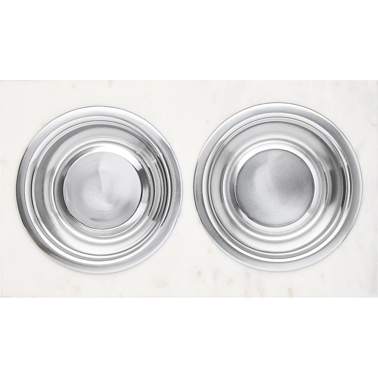 Frisco Marble Elevated Stainless Steel Double Diner Dog & Cat Bowls Frisco Marble Elevated Stainless Steel Double Diner Dog & Cat Bowls -Frisco Sales Store 277559 PT4. AC SS1800 V1627935187