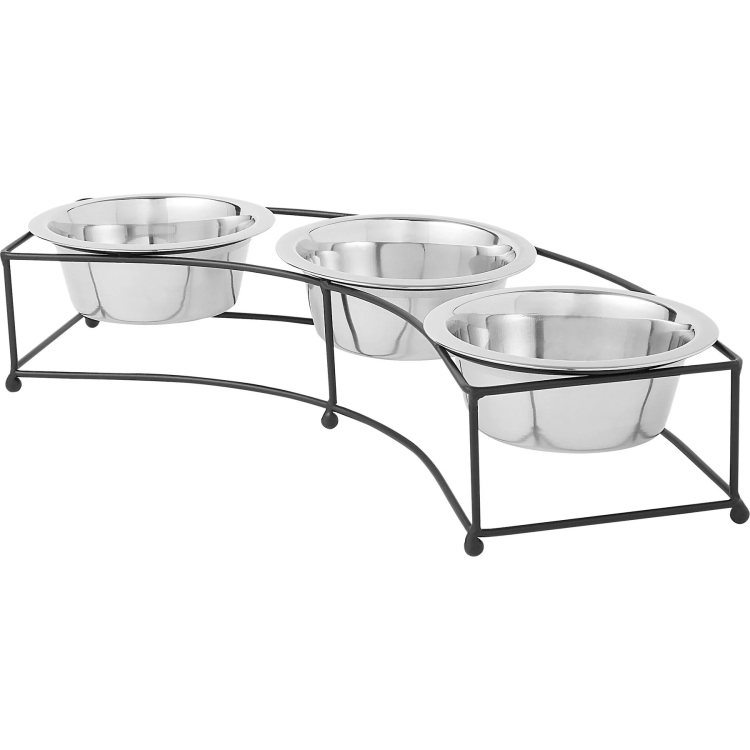 Frisco Multi Pet Feeding 3-Bowls Curved Stainless Steel Dog & Cat Bowl Frisco Multi Pet Feeding 3-Bowls Curved Stainless Steel Dog & Cat Bowl -Frisco Sales Store 277563 MAIN. AC SS1800 V1627932981