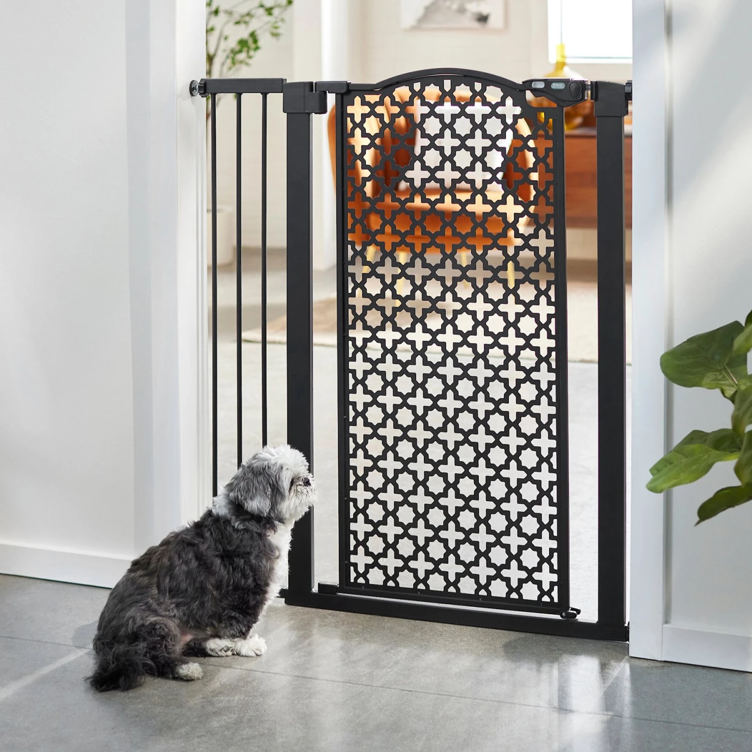 Frisco Metal Pattern Extra Tall Auto-close Dog Gate Frisco Metal Pattern Extra Tall Auto-close Dog Gate -Frisco Sales Store 280288 MAIN. AC SS1800 V1627400491