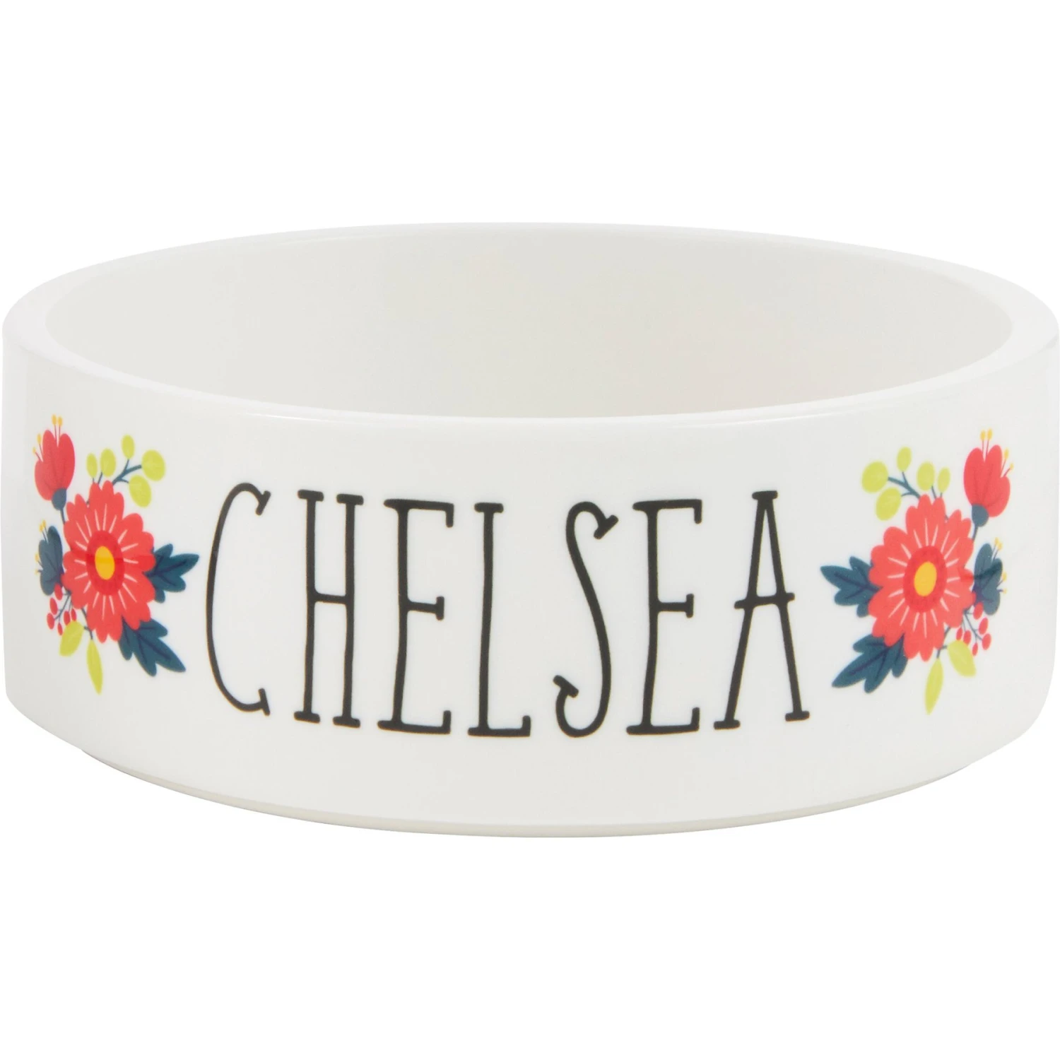 Frisco Flower Ceramic Personalized Dog Bowl Frisco Flower Ceramic Personalized Dog Bowl -Frisco Sales Store 286985 MAIN. AC SS1800 V1625589161