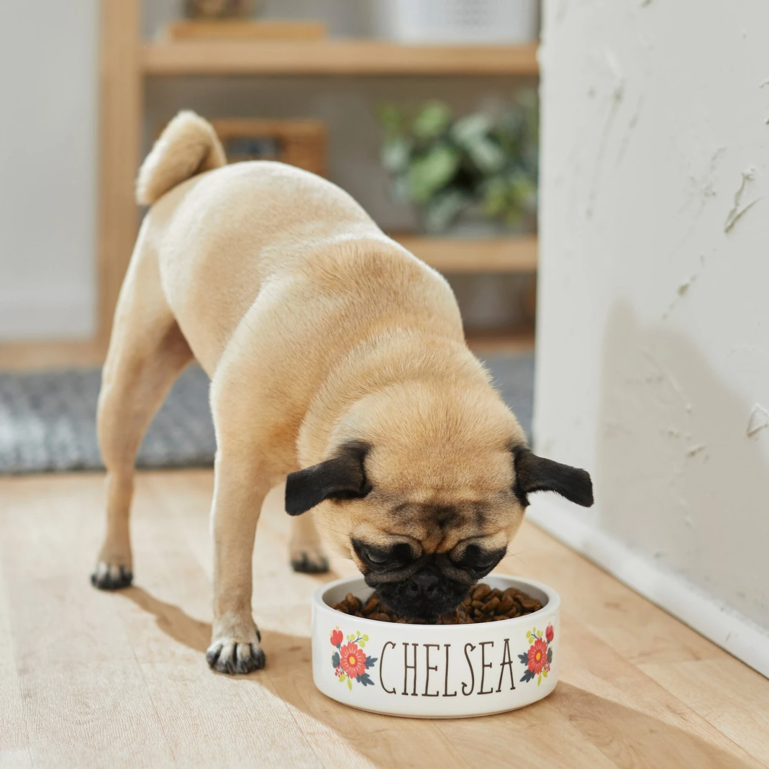 Frisco Flower Ceramic Personalized Dog Bowl Frisco Flower Ceramic Personalized Dog Bowl -Frisco Sales Store 286985 PT2. AC SS1800 V1625764713