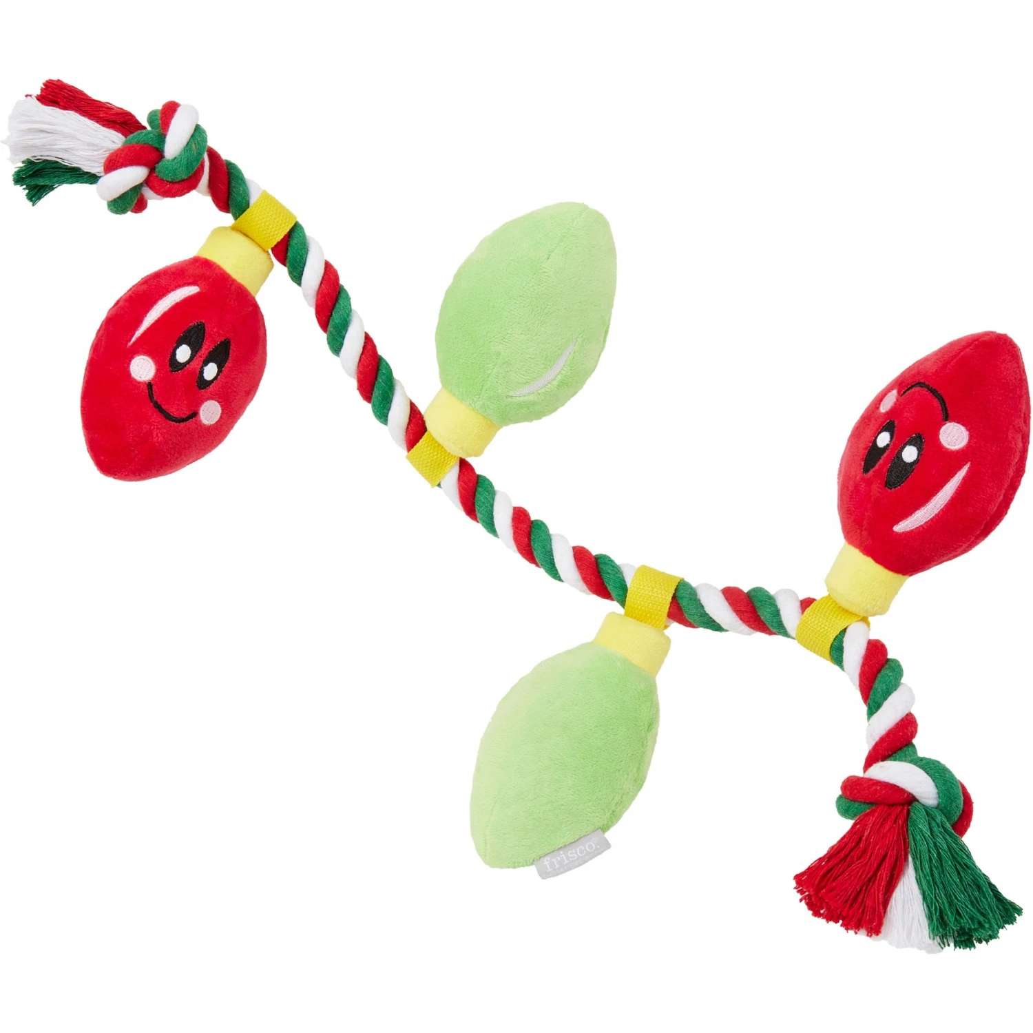 Frisco Holiday Lights Plush with Rope Squeaky Dog Toy Frisco Holiday Lights Plush With Rope Squeaky Dog Toy -Frisco Sales Store 287109 MAIN. AC SS1800 V1694813788